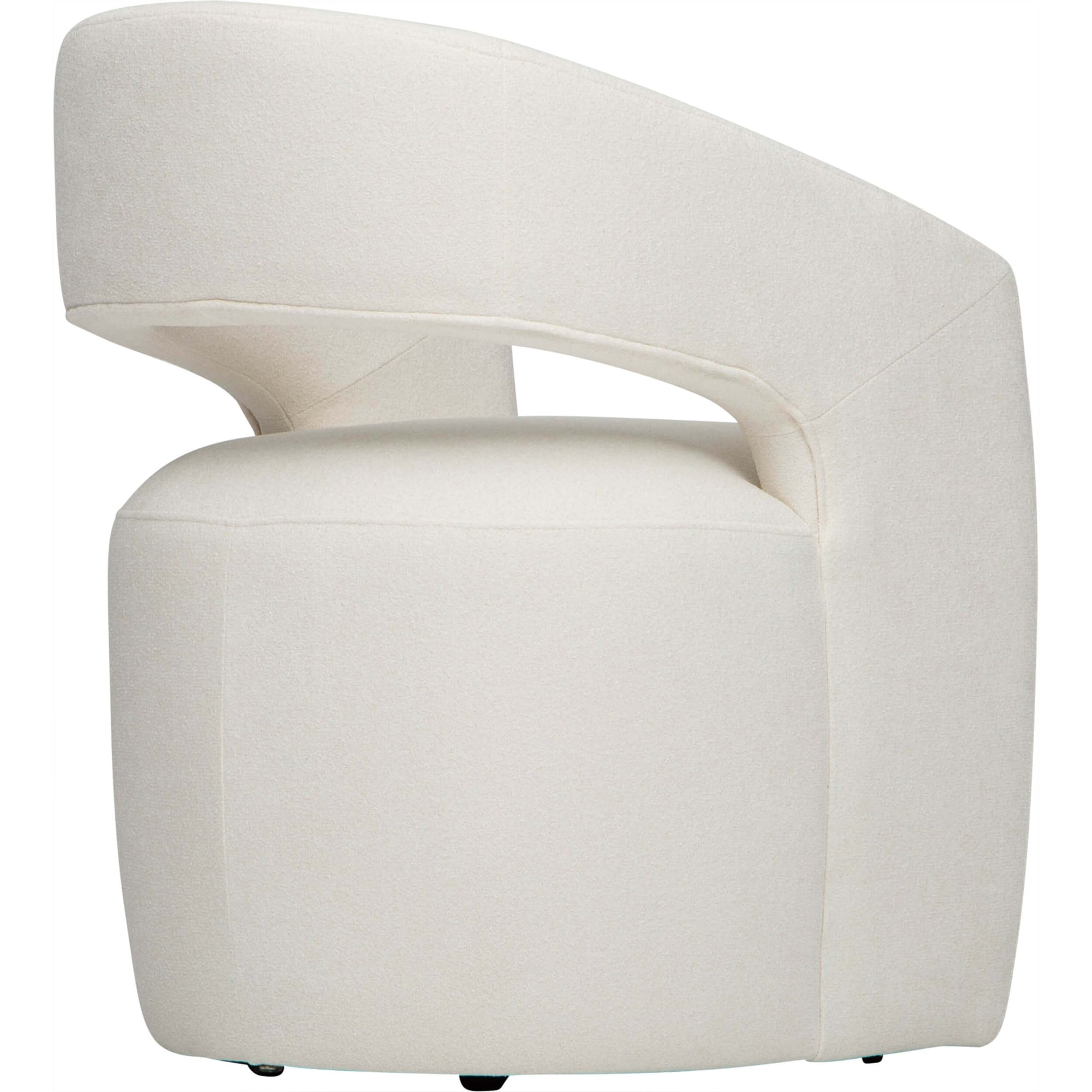 aeri lily white lounge chair Lilith Gliding Dining Chair Elite Ivory Set of 2