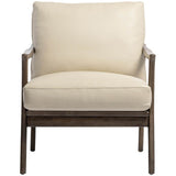 Lindley Leather Chair, Astoria Cream-Furniture - Chairs-High Fashion Home