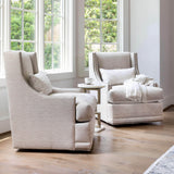 Lindsay Swivel Chair, Pearl - Furniture - Chairs - High Fashion Home