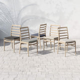Linnet Outdoor Dining Chair, Charcoal/Washed Brown Frame - Furniture - Dining - High Fashion Home