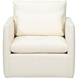 Lino Swivel Chair, Daly White