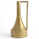Long Neck Handle Vase, Gold-Accessories-High Fashion Home