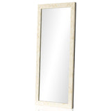 Loredo Floor Mirror, White Bone-Accessories-High Fashion Home