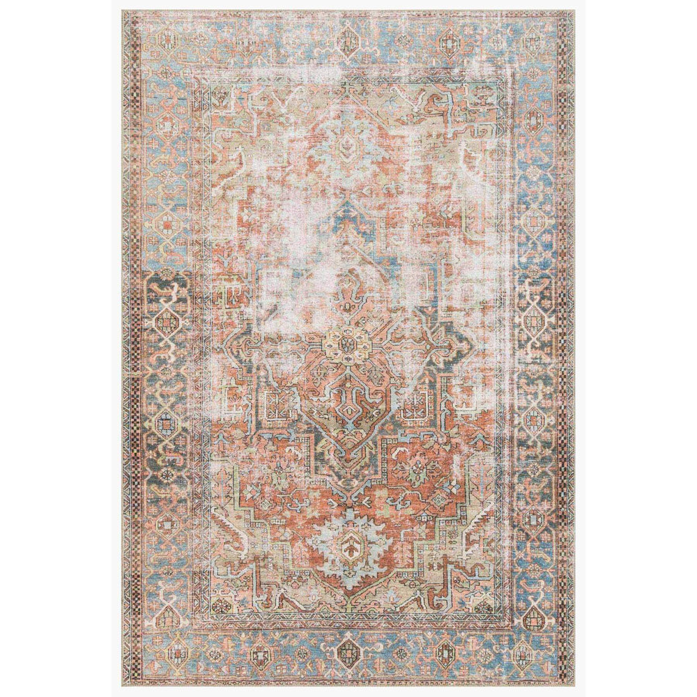 Loloi Rug Loren LQ-15 Terracotta/Sky - Rugs1 - High Fashion Home
