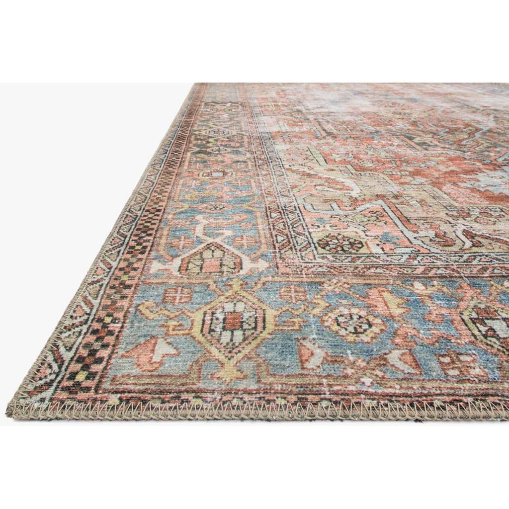 Loloi II Rug Loren LQ15 Terracotta/Sky High Fashion Home