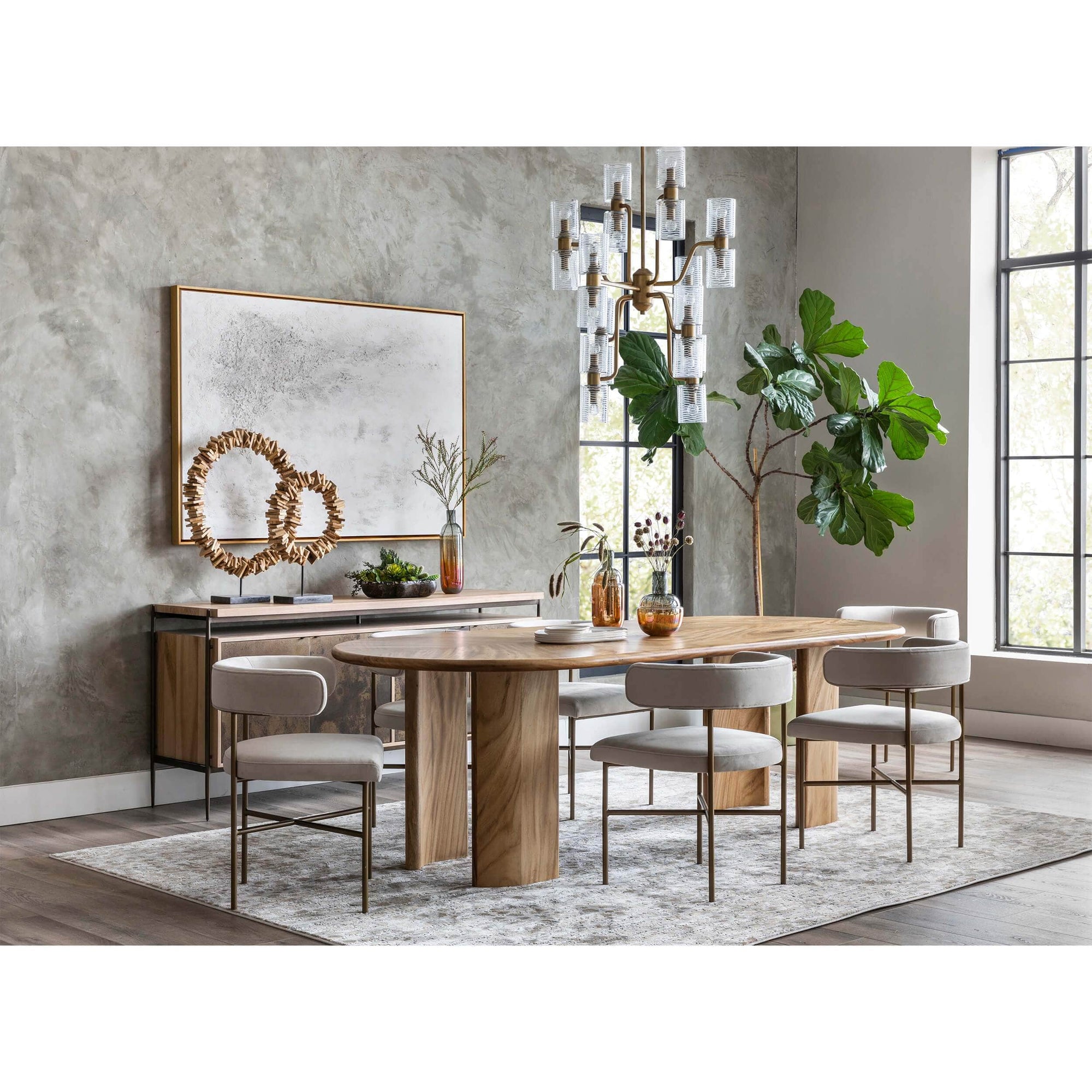 Lunas Oval Dining Table – High Fashion Home