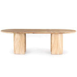 Lunas Oval Dining Table, Natural by Four Hands