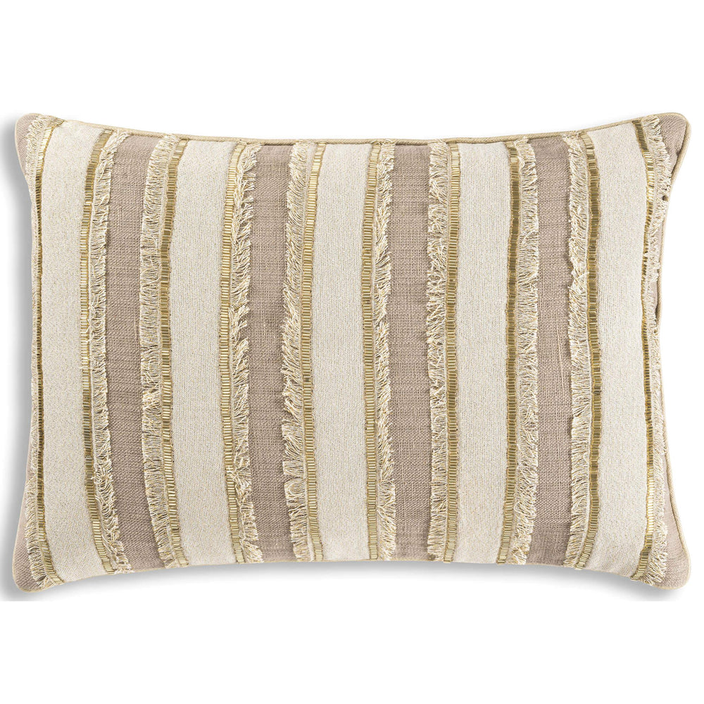 Cloud 9 Meknes Lumbar Pillow, Gold - Accessories - High Fashion Home