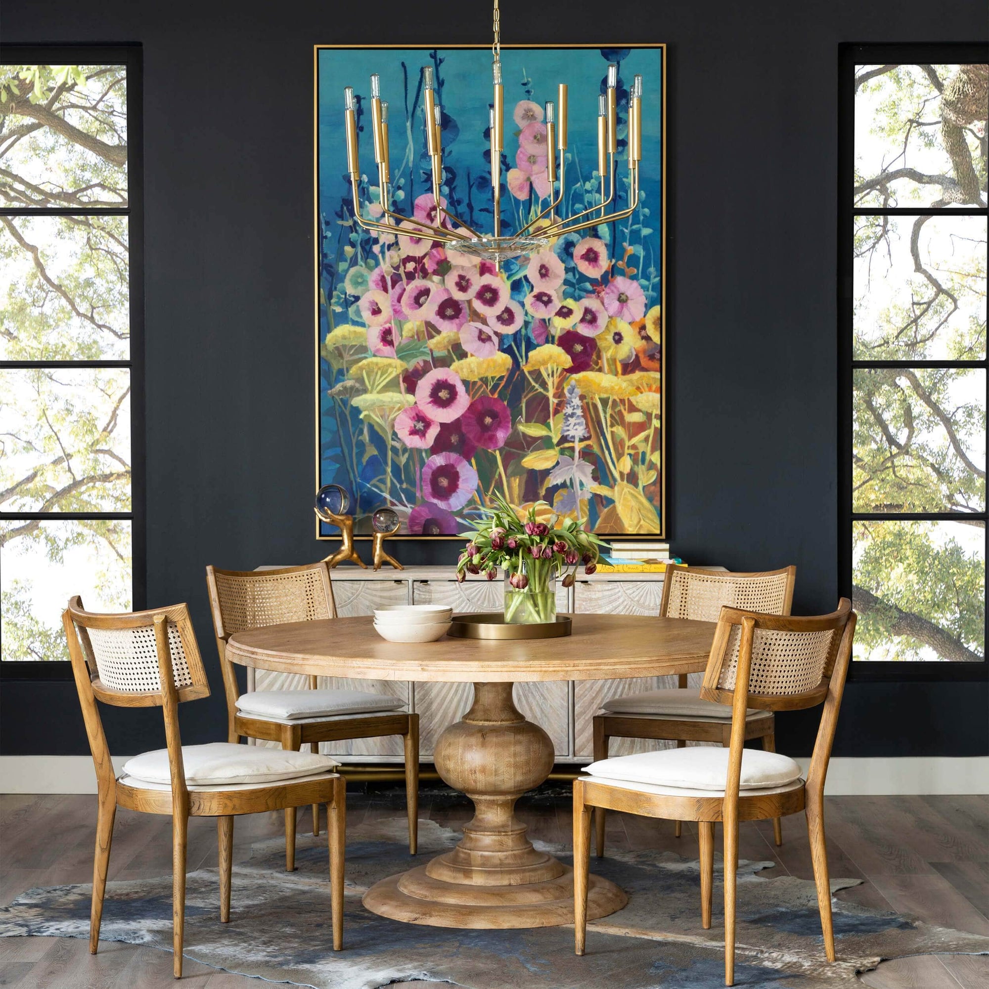magnolia home dining table and chairs