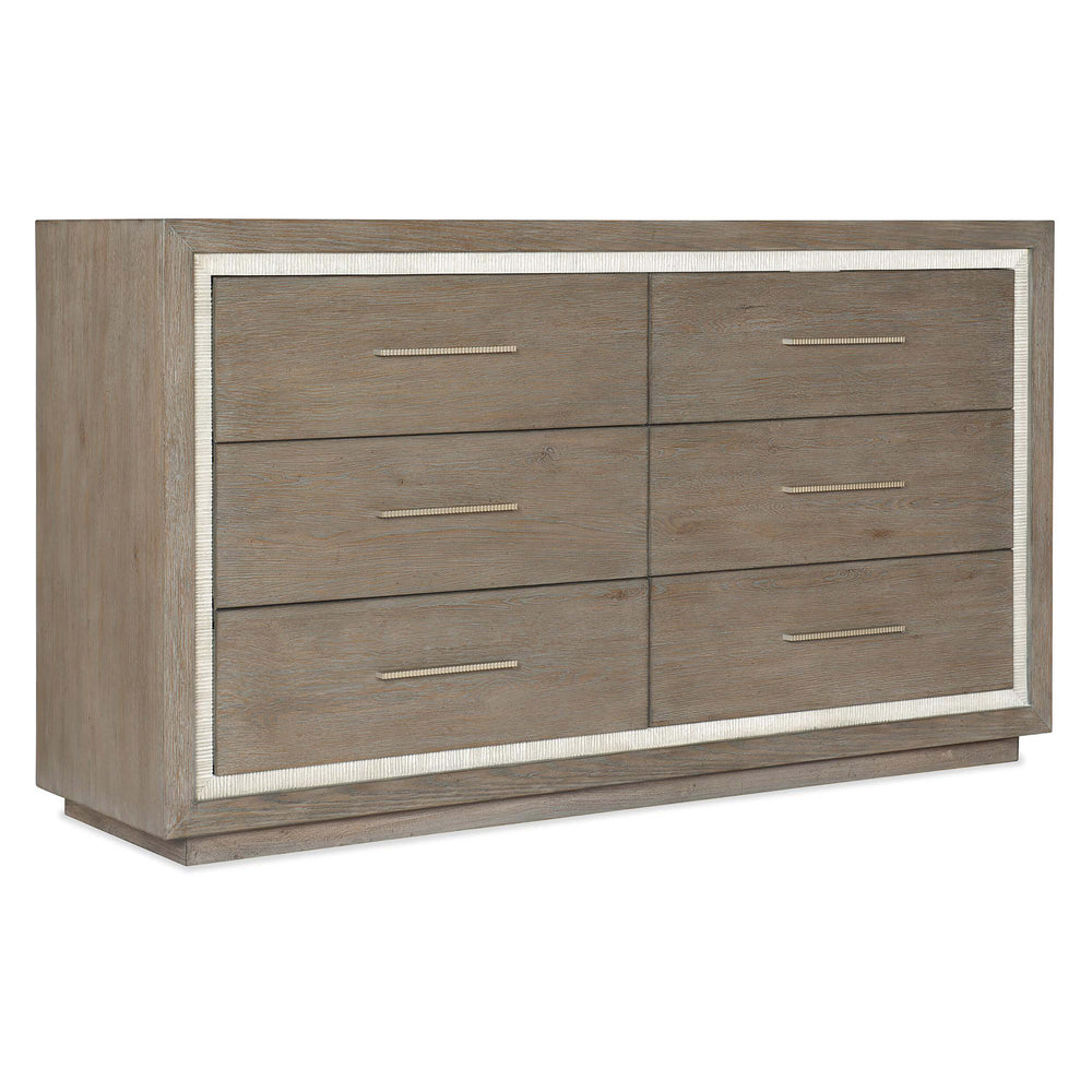 Mainstay 6 Drawer Dresser, Washed Gray