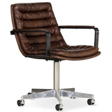 Malibu Arm Desk Chair, Antique Whiskey-Furniture - Office-High Fashion Home