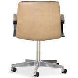 Malibu Arm Desk Chair, Natural Washed Mushroom-Furniture - Office-High Fashion Home