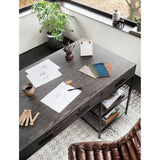 Malibu Leather Office Chair, Antique Whiskey - Furniture - Office - High Fashion Home