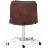 Malibu Leather Office Chair, Antique Whiskey - Furniture - Office - High Fashion Home