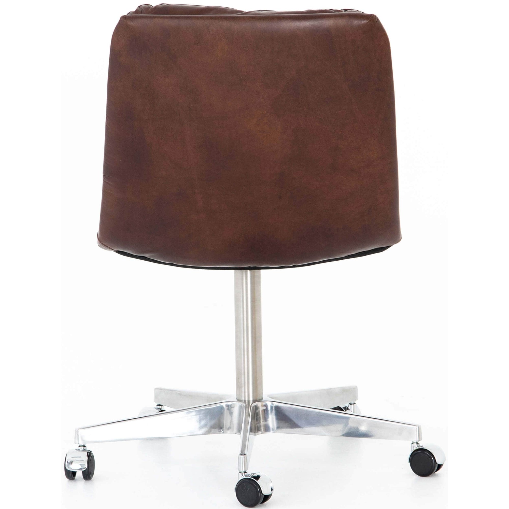 Malibu Leather Office Chair Antique Whiskey High Fashion Home