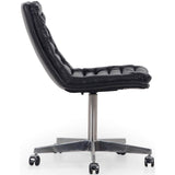 Malibu Leather Office Chair, Rider Black - Furniture - Office - High Fashion Home
