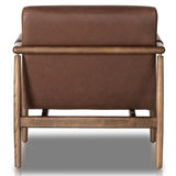Markia Leather Chair, Brickhouse Dark Brown