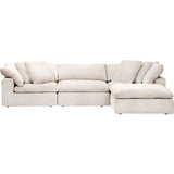 Mateo 4 Piece Modular Sectional, Romo Linen - Modern Furniture - Sectionals - High Fashion Home