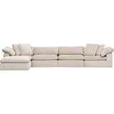 Mateo 5 Piece Modular Sectional, Romo Linen - Modern Furniture - Sectionals - High Fashion Home