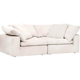 Mateo Modular Loveseat, Romo Linen - Modern Furniture - Sofas - High Fashion Home