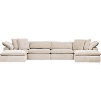 Mateo 6 Piece Modular Sectional, Romo Linen - Modern Furniture - Sectionals - High Fashion Home