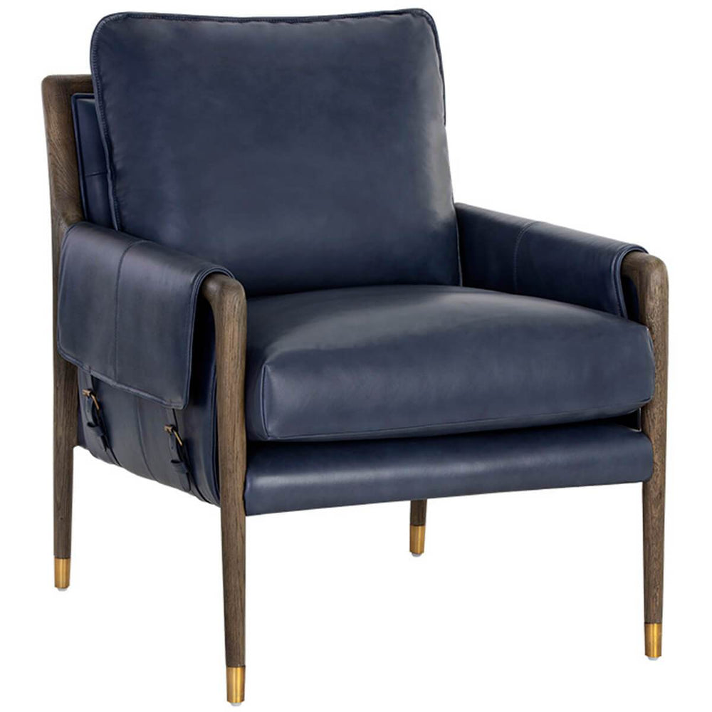 Mauti Leather Chair, Cortina Ink-Furniture - Chairs-High Fashion Home