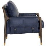 Mauti Leather Chair, Cortina Ink-Furniture - Chairs-High Fashion Home