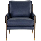 Mauti Leather Chair, Cortina Ink-Furniture - Chairs-High Fashion Home