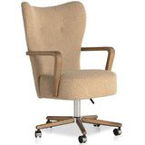 Melrose Desk Chair, Sheepskin Camel by Four Hands