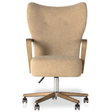Melrose Desk Chair, Sheepskin Camel by Four Hands