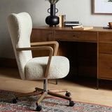Melrose Desk Chair, Sheepskin Natural