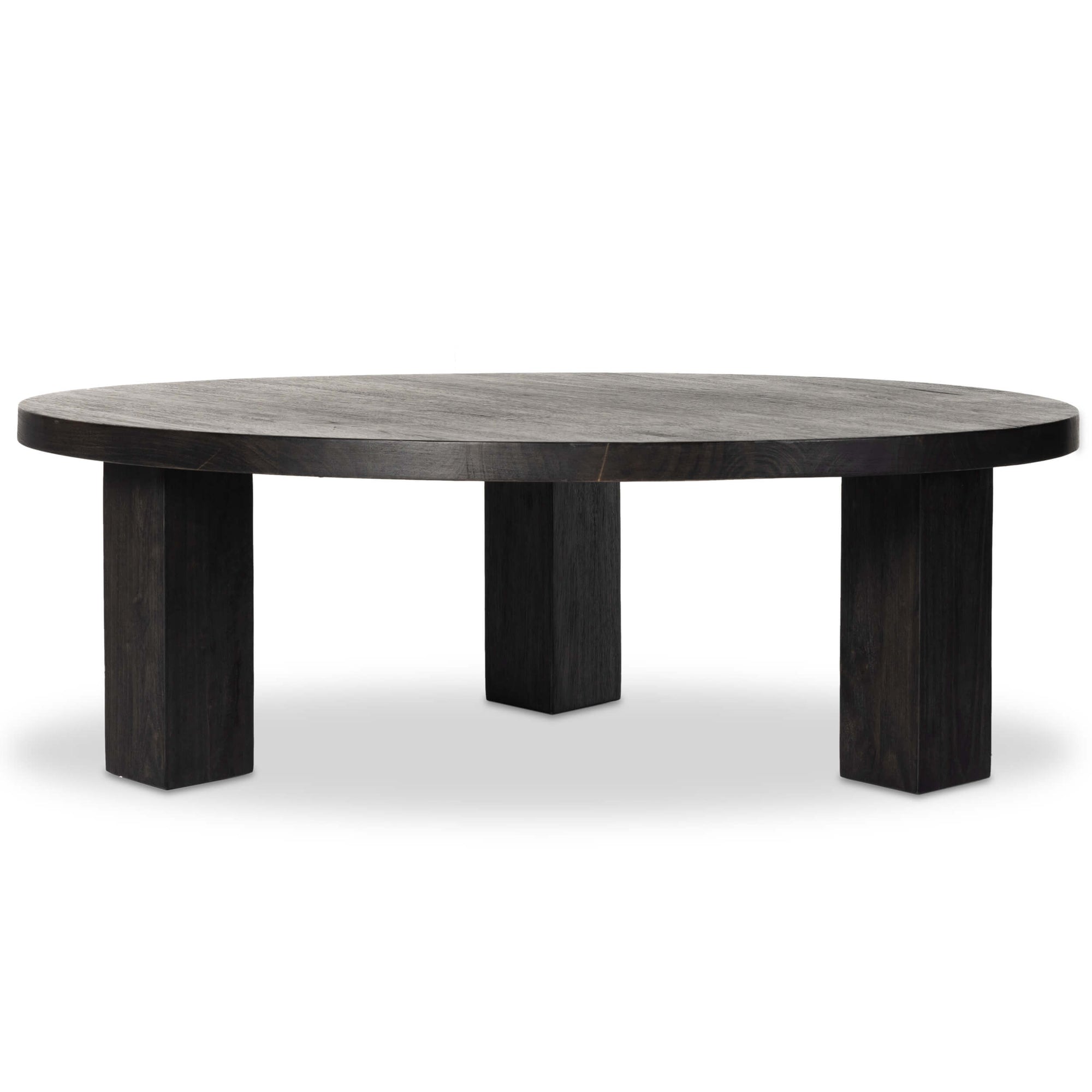 Mesa Large Round Coffee Table Ebony By Four Hands High Fashion Home Mesa large round coffee table ebony by four hands high fashion home