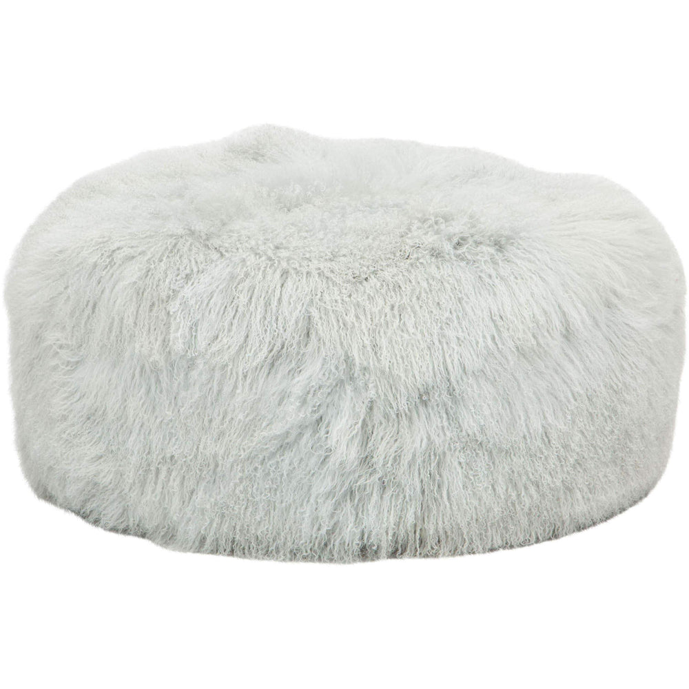 Mongolian Round Ottoman, Grey - Furniture - Chairs - High Fashion Home