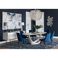 Montana Dining Table, White-Furniture - Dining-High Fashion Home