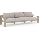 Monterey 106" Outdoor Sofa, Stone Grey - Furniture - Sofas - High Fashion Home
