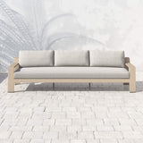 Monterey 106" Outdoor Sofa, Stone Grey - Furniture - Sofas - High Fashion Home