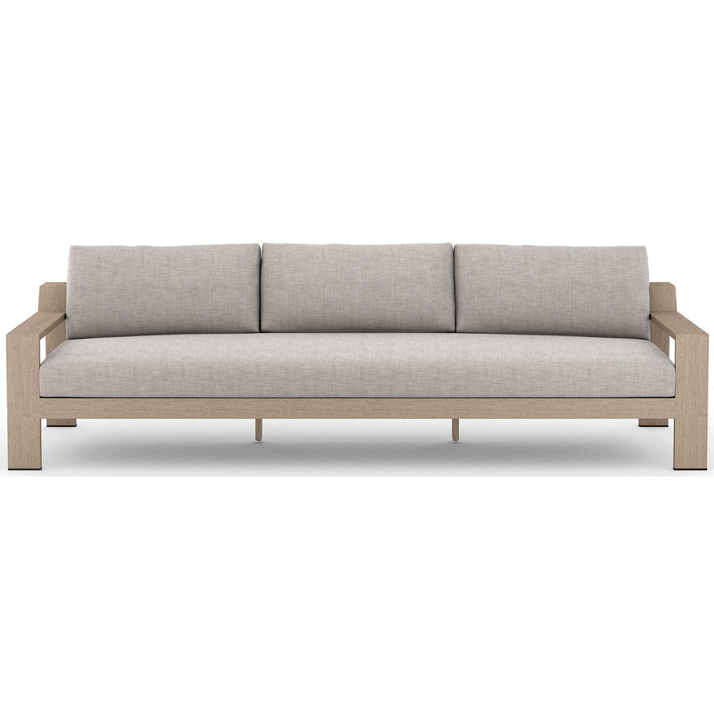 Monterey 106" Outdoor Sofa, Stone Grey - Furniture - Sofas - High Fashion Home
