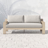 Monterey 74" Outdoor Sofa, Stone Grey - Furniture - Sofas - High Fashion Home