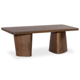 Myla Coffee Table, Aged Brown-Furniture - Accent Tables-High Fashion Home