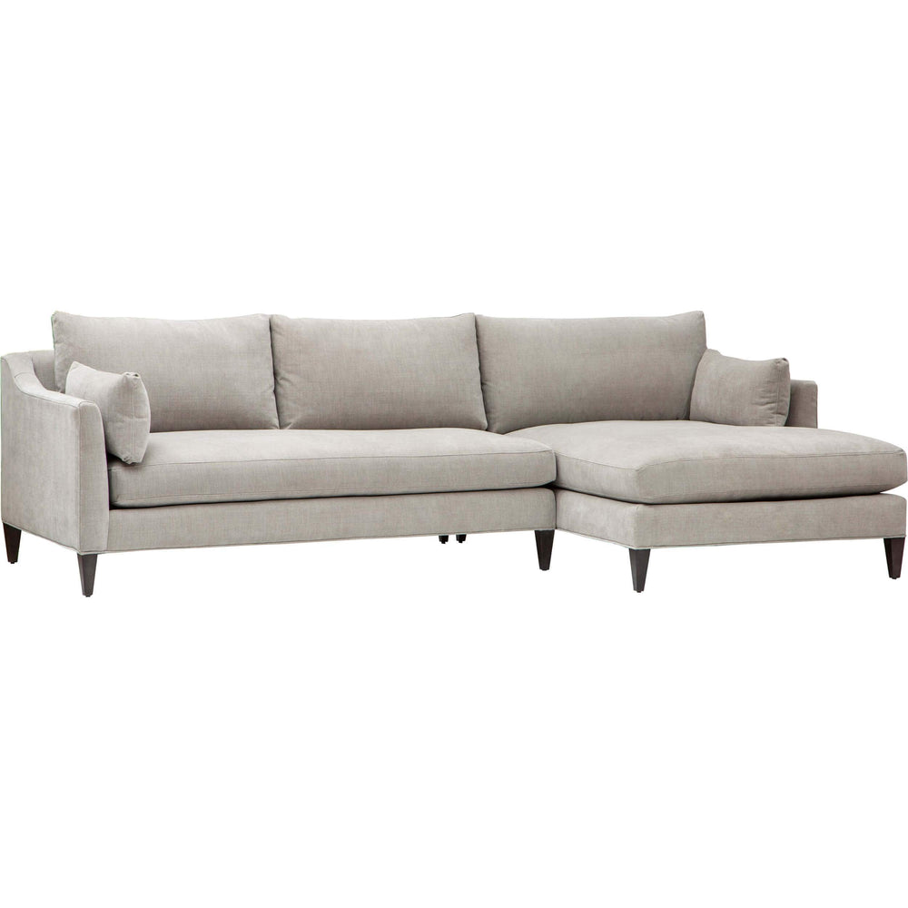 Nicolas Sectional, Vino Silver - Modern Furniture - Sectionals - High Fashion Home