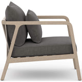 Numa Outdoor Chair, Charcoal/Washed Brown - Modern Furniture - Accent Chairs - High Fashion Home