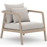 Numa Outdoor Chair, Stone Grey/Washed Brown - Modern Furniture - Accent Chairs - High Fashion Home
