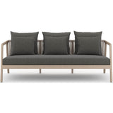 Numa Outdoor Sofa, Charcoal/Washed Brown - Modern Furniture - Sofas - High Fashion Home