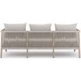 Numa Outdoor Sofa, Stone Grey/Washed Brown - Modern Furniture - Sofas - High Fashion Home