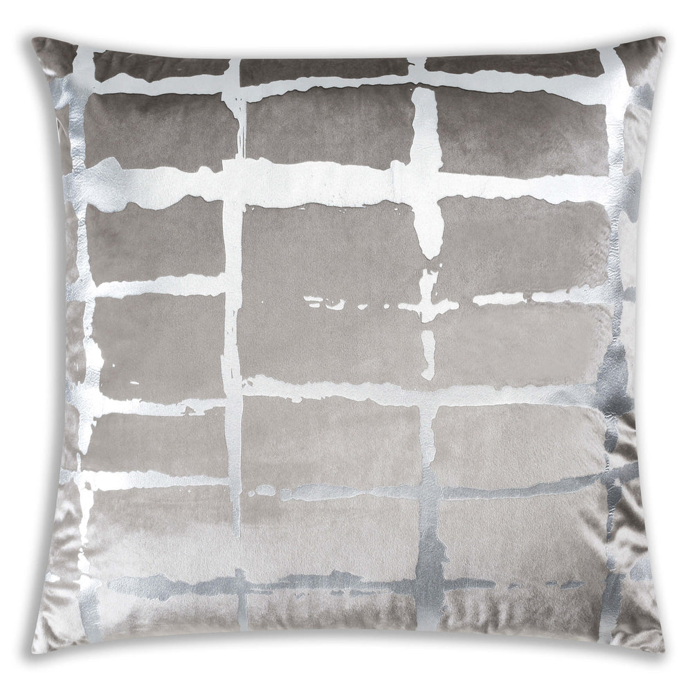 Oslo Velvet Pillow, Grey