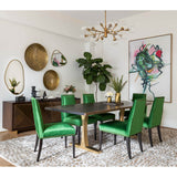 Oliver Side Chair, Brussels Watercress - Furniture - Dining - High Fashion Home