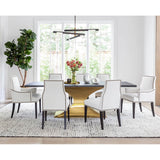 Oliver Arm Chair, Nomad Snow - Furniture - Dining - High Fashion Home