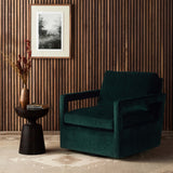 Olson Swivel Chair, Emerald