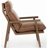Orion Leather Chair, Chaps Saddle - Modern Furniture - Accent Chairs - High Fashion Home
