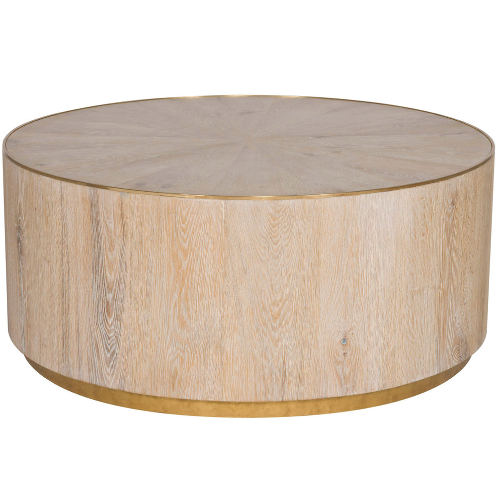 Finch Round Cocktail, Fumed Natural-Furniture - Accent Tables-High Fashion Home